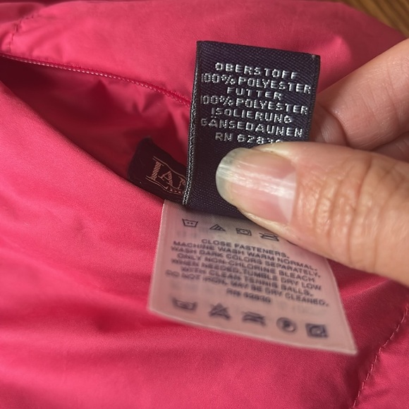🌿Lands End Reversible black and hot pink Women’s puffer jacket, size S🌿 - Picture 5 of 9